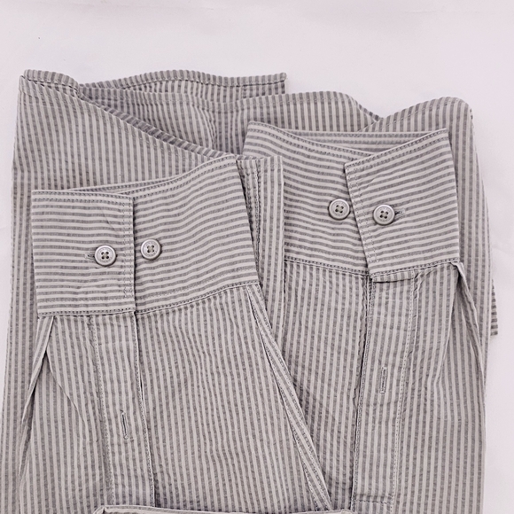 Calvin Klein 100% Cotton Long Sleeve Men's Dress Shirt Regular Fit, L Gray, TS5 - Picture 4 of 5